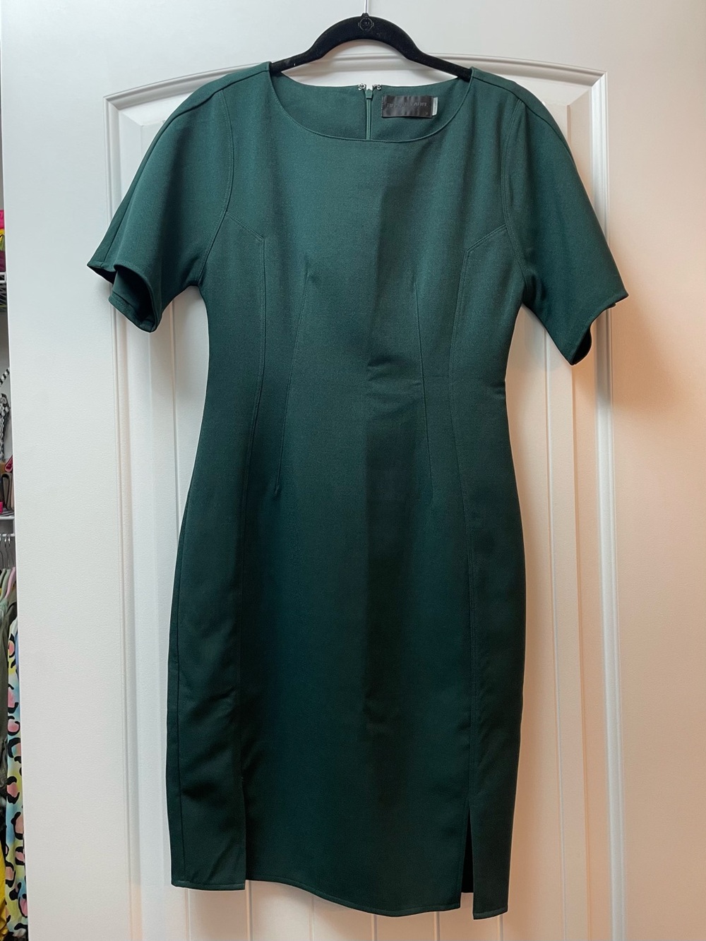 Blaque Label Dark Green Short-Sleeve Midi Dress
